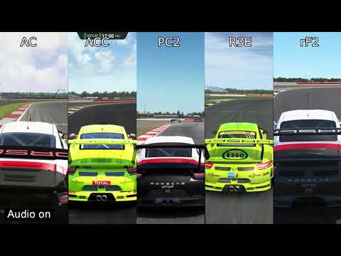 Assetto Corsa vs Assetto Corsa Competizione vs Project CARS 2 vs RaceRoom vs rFactor 2
