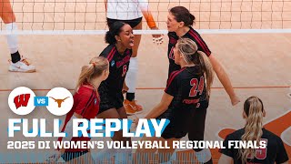 Wisconsin vs. Texas: 2025 NCAA women’s volleyball regional finals | FULL REPLAY