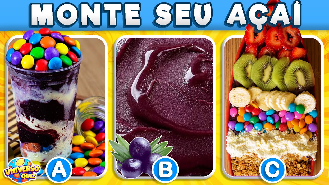 Escolha os Ingredientes e Monte seu Açaí 🍨 40 Deliciosos Tipos de Açaí
