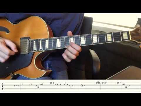 Days of Wine And Roses - Wes Montgomery Solo Transcription / Guitar Tabs / Tutorial - Ibanez AKJV95