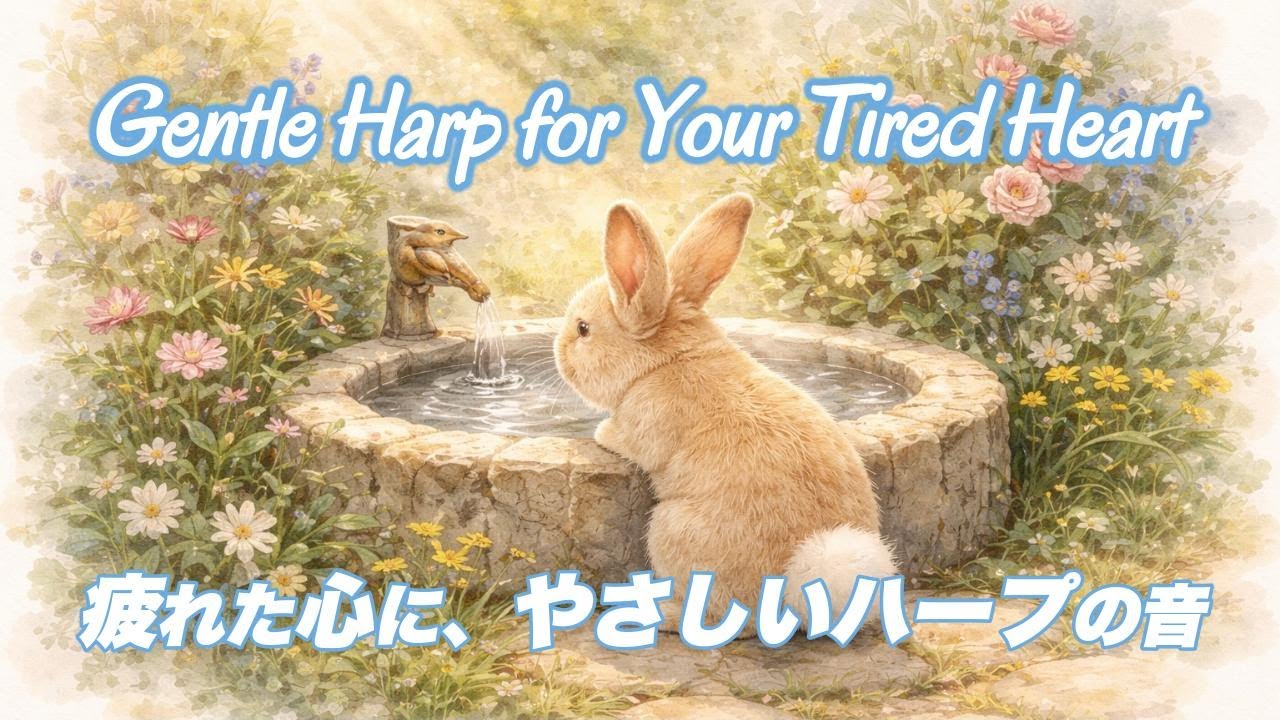 【癒しのエネルギー】疲れた心に、やさしいハープの音｜Gentle Harp for a Tired Heart｜少しだけ力を抜いて、深く息をして、やわらかな音に身をゆだねてみてください。