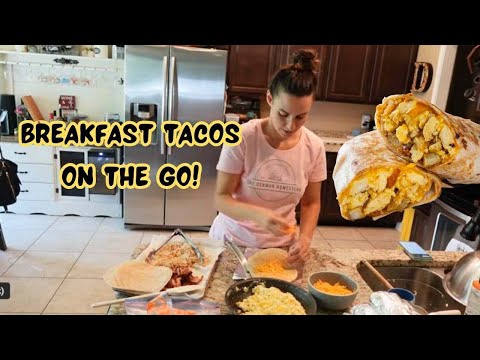 On-the-Go Breakfast: Meal Prep Breakfast Tacos on the Blackstone Grill