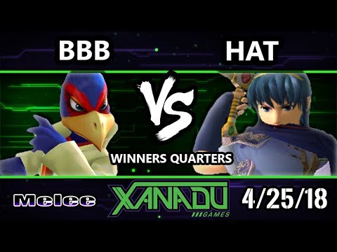 S@X 247 SSBM - bbb (Falco) Vs. hat (Marth) - Smash Melee Winners Quarters