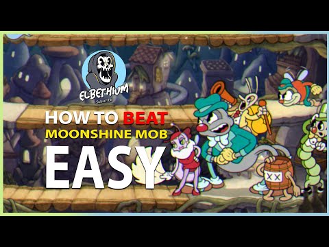 Cuphead - How To EASY Beat BOOTLEGGER BOOGIE GUIDE DLC Boss Moonshine Mob Anteater