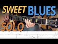 Sweet Blues Guitar Solo With TABS DBL 272