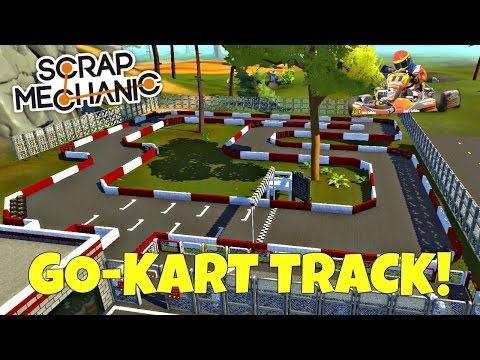 Go-Kart Track!- Scrap Mechanic Town- EP 151 (World Download) Video