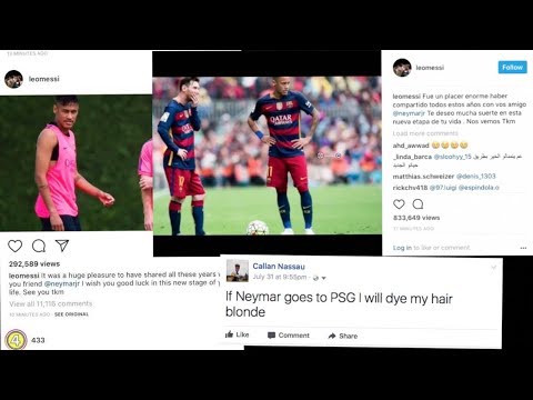 OFFICIAL : Messi Confirms Neymar Leaves Barcelona - I HAVE TO DYE MY HAIR BLONDE!!!