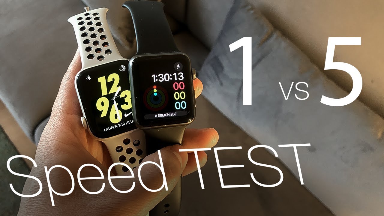 Apple Watch Series 1 vs Series 5 - Speed test