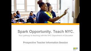 NYCDOE Info Session - Fall 2020