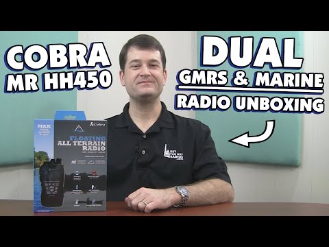 Cobra MR HH450 DUAL GMRS and Marine Radio Unboxing