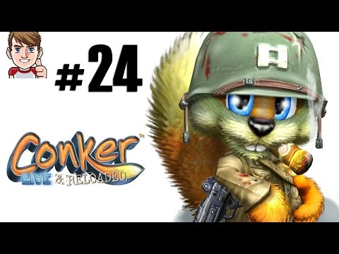 Conker Live & Reloaded #24- Panzer vs. kleines Mädchen - Let's Play Conker L & R deutsch