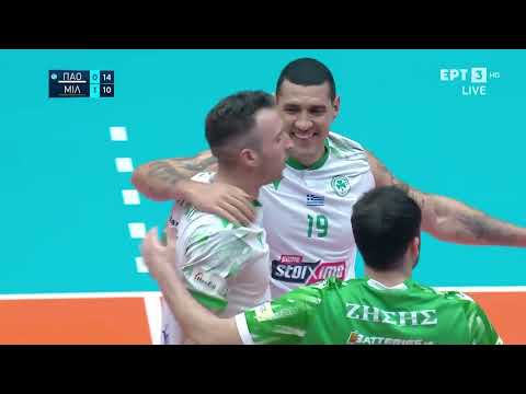 Βόλεϊ: Final 4 Κυπέλλου Ανδρών | Παναθηναϊκός - Μίλων | Highlights | ΕΡΤ