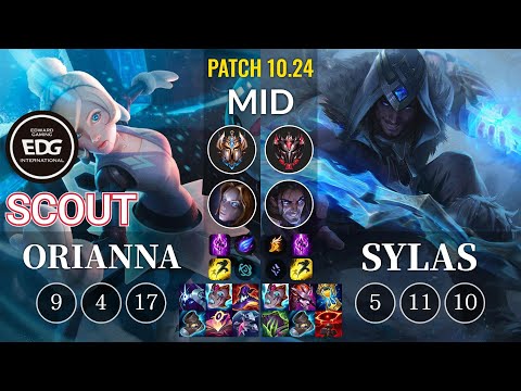 EDG Scout Orianna vs Sylas Mid - KR Patch 10.24