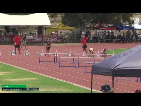 Boys U12 80m Hurdles Heat 3: 2024-25 State Combined Event Championships