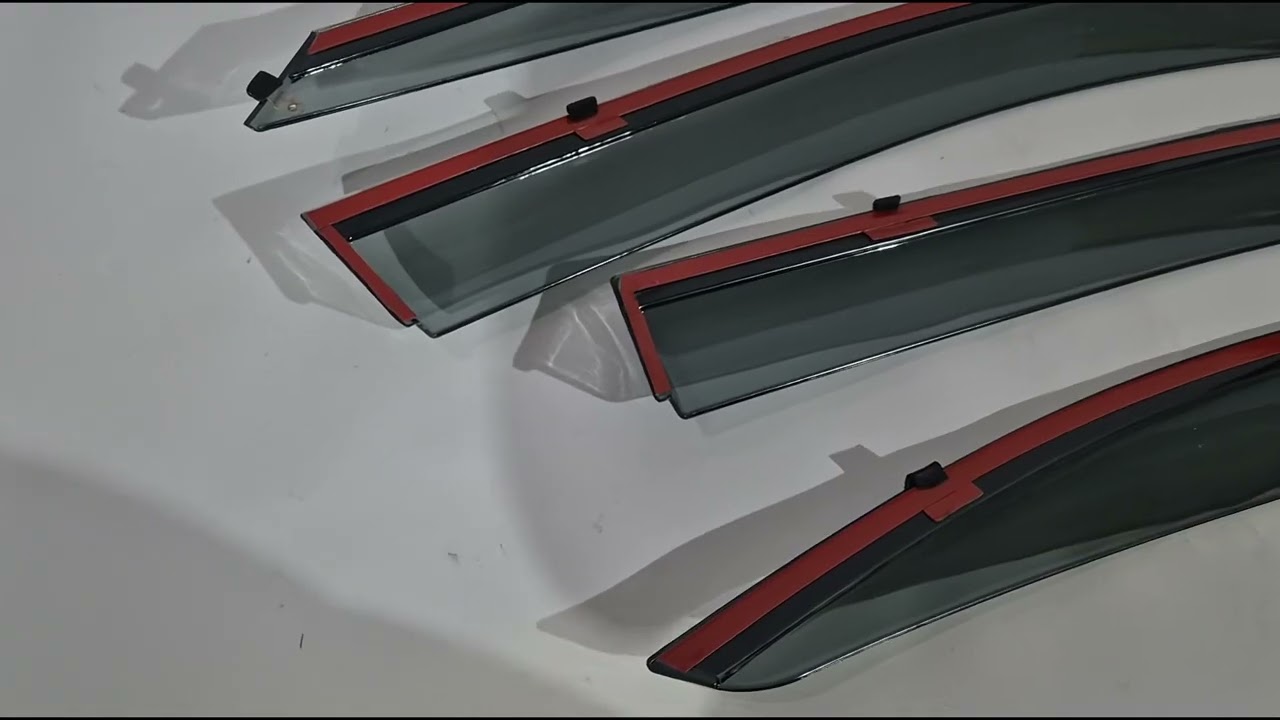Hyundai Elantra (XD) 2000–2011 Logu vēja deflektori ar hromētu līsti Niken Luxury (4 gab.) Video 1