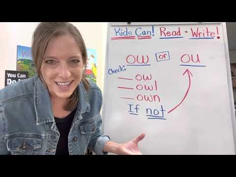Ou or ow?!?! How to help your child spell with the ou/ow trick!