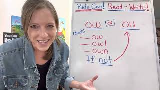Ou or ow?!?! How to help your child spell with the ou/ow trick!