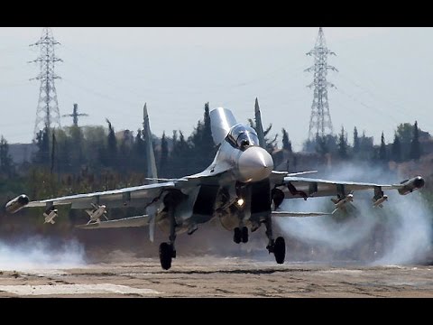 AWESOME SOUND !!! Su-24, Su-25, Su-30 & Su-34 Take off & Landing