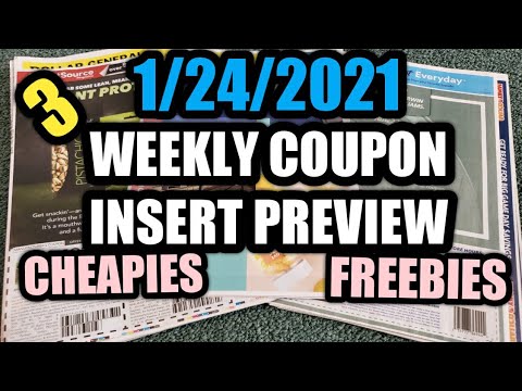1/23/2021 WEEKLY COUPON INSERT PREVIEW 1/24/2021 FREEBIES | CHEAPIES | SUPER SAVER UNILEVER