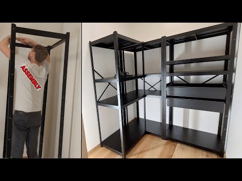 Heavy Duty Shelving Unit Set Unboxing & Assembly (IKEA BROR)