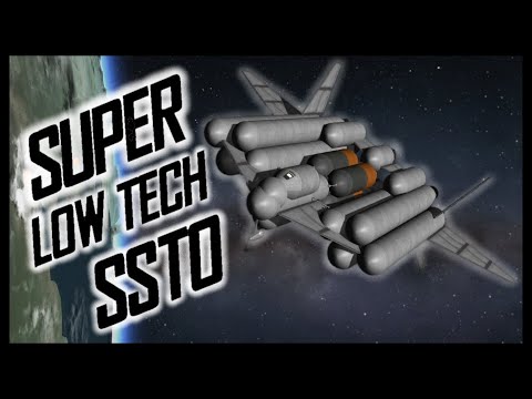 SUPER OLD TECH SSTO 16 ton cargo  \  KSP 1.12  \  Kerbal Space Program
