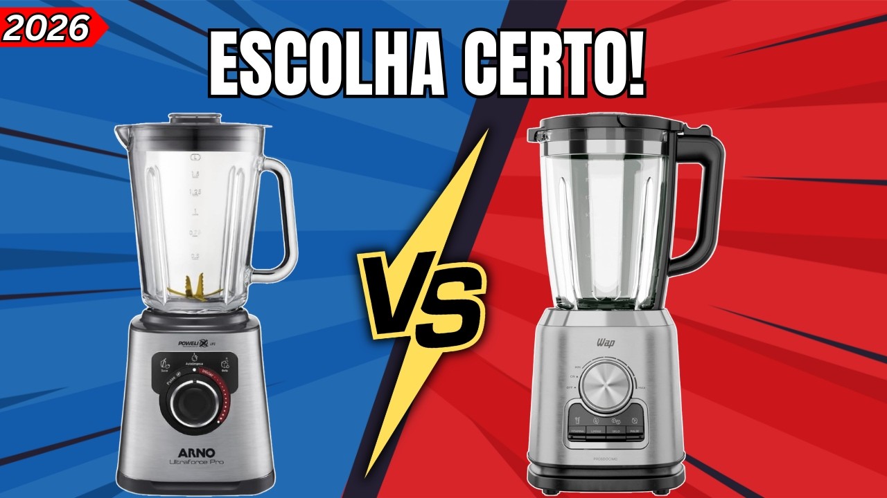 ARNO ULTRAFORCE OU WAP WB2000? Qual Liquidificador de Vidro COMPRAR em 2026?