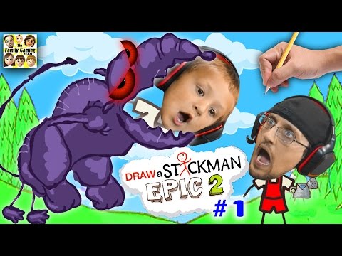 DRAW A STICKMAN EPIC 2 🚸 Giant Rat Chase (FGTEEV Imagination Chapter 1 Gameplay)