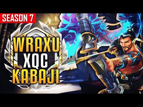 WRAXU's Hanzo ft. XQC and KABAJI Dominating King's Row [S7 TOP 500]