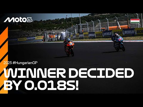 The Moto3 rookies go head-to-head in a photo-finished last lap! 🔥 | 2025 Hungarian GP