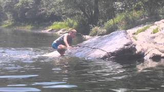preview picture of video 'Jacob & Jed Kayak Trip - Mountain Fork River'