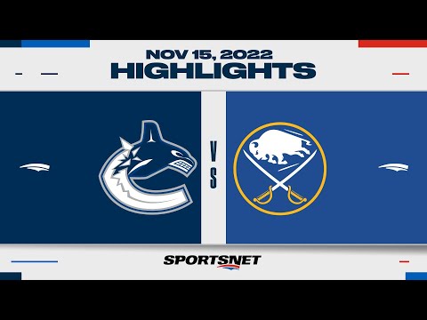 NHL Highlights | Canucks vs. Sabres - November 15, 2022