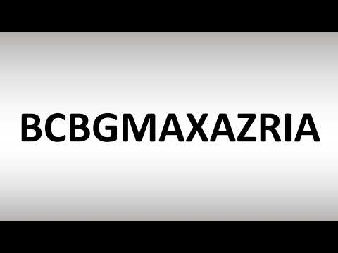 How to Pronounce BCBGMAXAZRIA