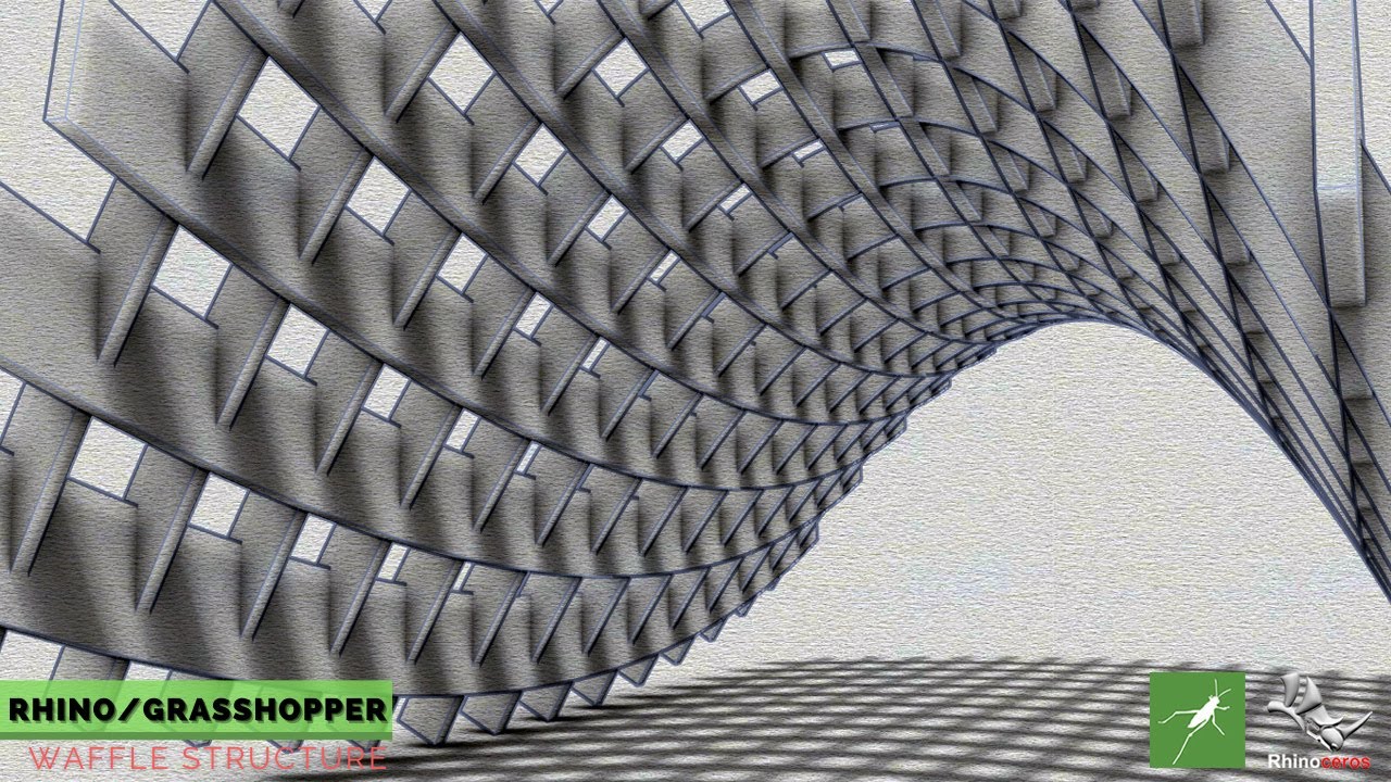 Grasshopper Tutorial 3d (waffle structure)