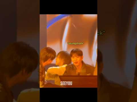 Lee Know totally shocked Seungmin 😂 [ #straykids Dominate in Hongkong #leeknow #seungmin ]