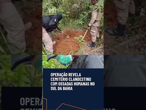 CEMITÉRIO CLANDESTINO É DESCOBERTO EM ITABELA DURANTE OPERAÇÃO DO MP-BA