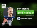 Ben Storkes IPL Auction 2018 Ben Storkes Ashwin Dhawan Rahane Starc Pollard