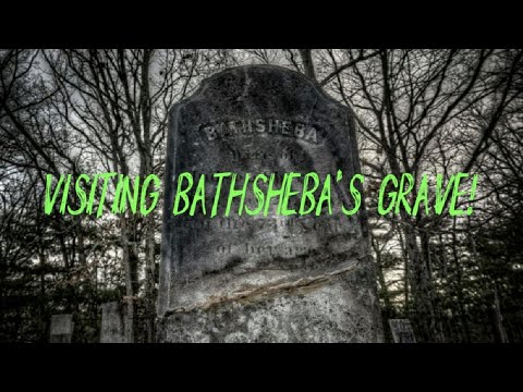 Visiting Bathsheba's grave before heading to the real Conjuring house!