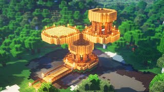 Minecraft : Wooden Survival Base｜ How to build minecraft