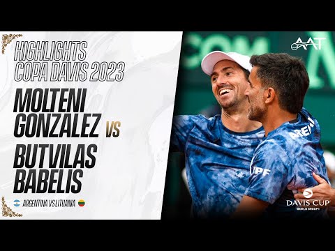 Copa Davis: Máximo González y Andrés Molteni vs Edas Butvilas y Tadas Babelis