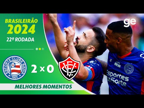 Gols e lances de Bahia x Vitória