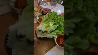 다낭 골든 베이 호텔에서 점심때 쭈꾸미 볶음
