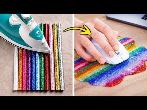 🌈 GLUE GUN HACKS ✨ Easy DIY Ideas for Home & Crafts 😍