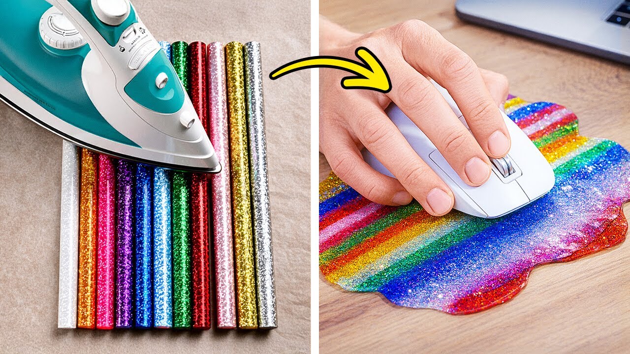 🌈 GLUE GUN HACKS ✨ Easy DIY Ideas for Home & Crafts 😍