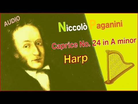 Paganini - Caprice No. 24 in A minor | Entire Piece (Harp)