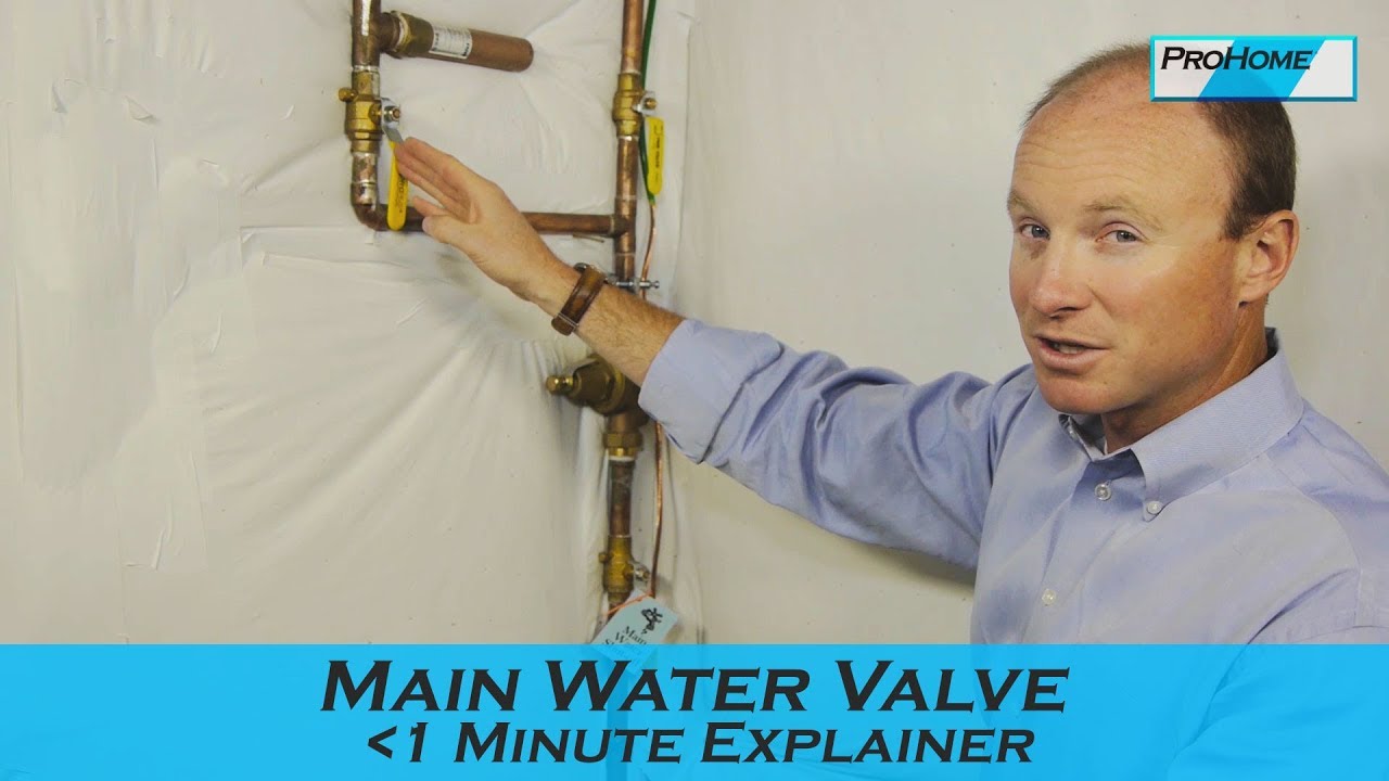 Main Water Shutoff