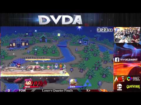 DVDA #8 Singles Loser's Quarter-Finals: FOW (Ness) vs K9 (Sheik)