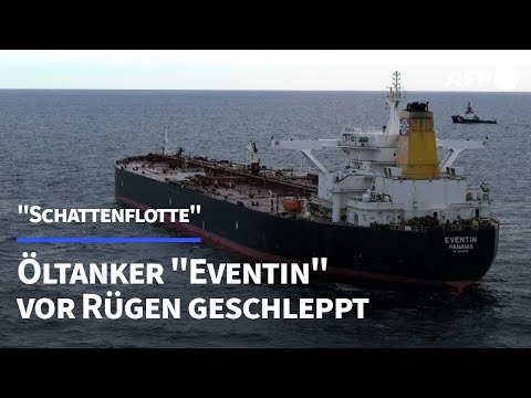 "Schattenflotte": Öltanker "Eventin" vor Rügen geschleppt | AFP