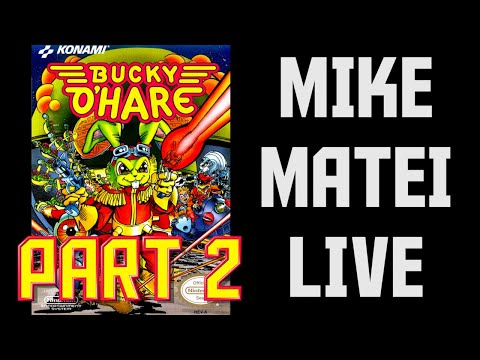 Bucky O'Hare (NES) HARD Setting Part 2 - Mike Matei Live