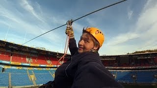preview picture of video 'Ullevaal Stadion Zip line'