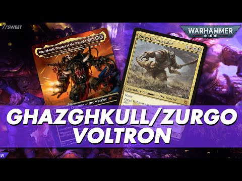 Ghazghkull / Zurgo Helmsmasher - 40k Commander Deck Tech #magicthegathering #warhammer40k